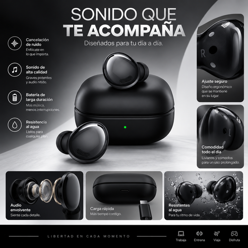 Audífonos B pro | Sonido que te acompaña a todas partes
