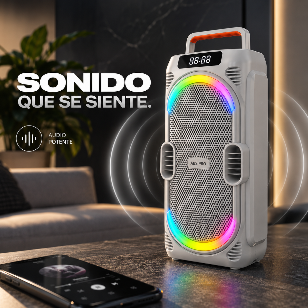 Parlante ABS Pro | LLEVA TU MÚSICA A TODAS PARTES