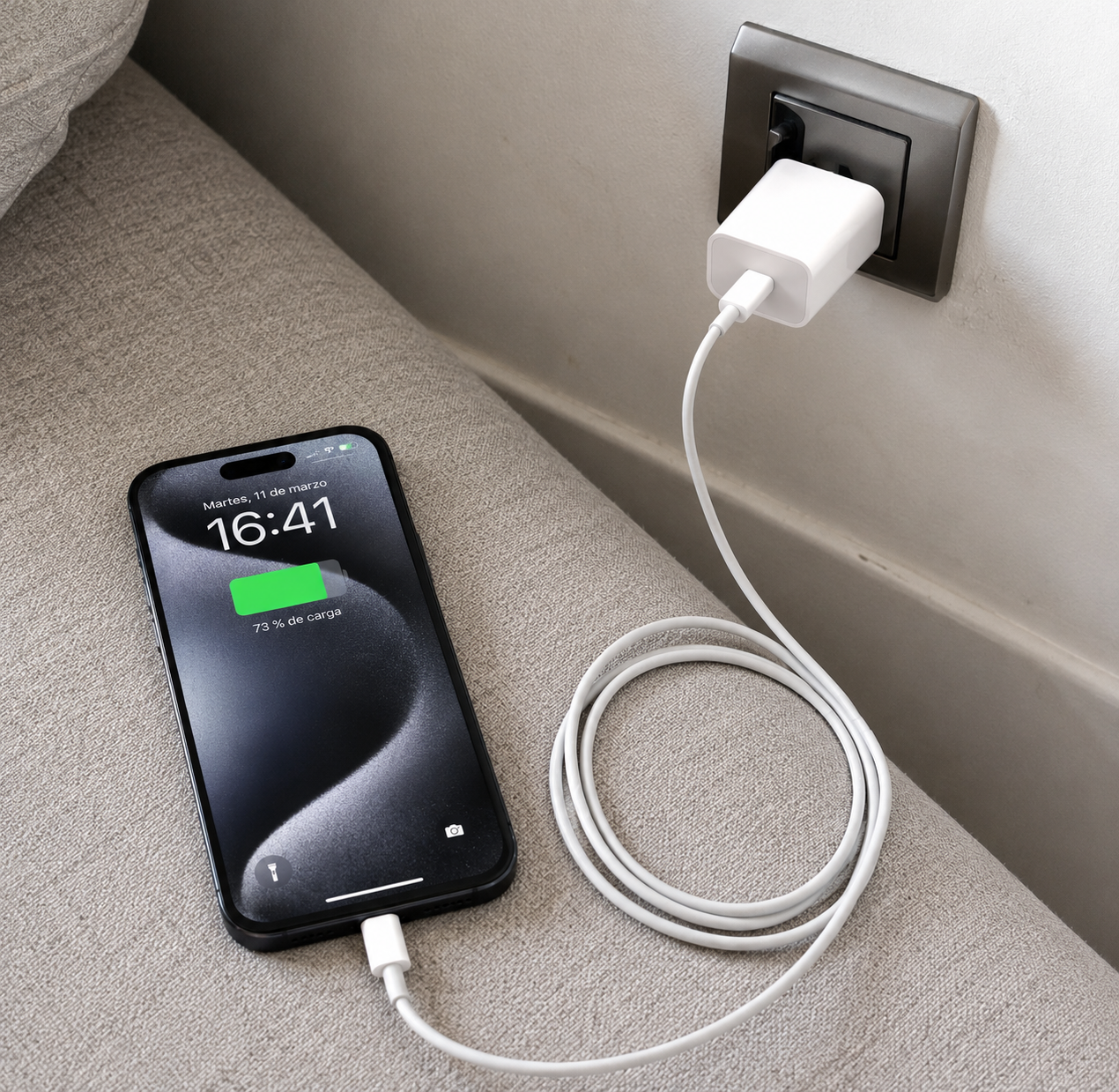 Carga Rápida Premium | Energía Segura y Confiable (Conector Lightning)